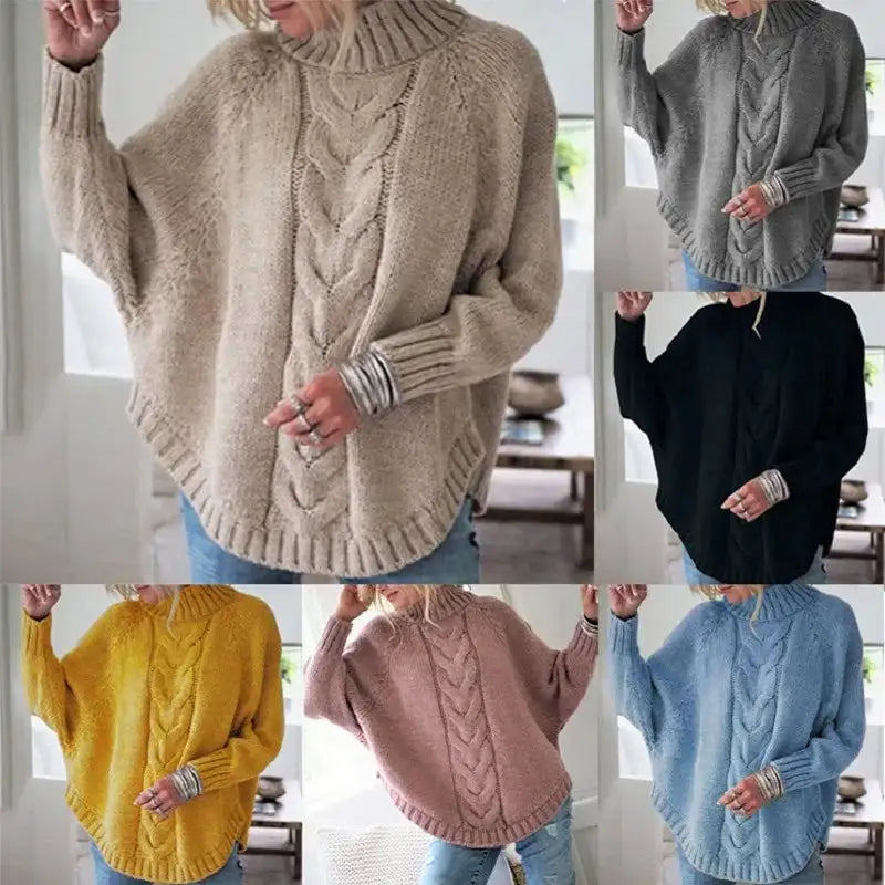 cotton long sleeve women casual solid color sweater