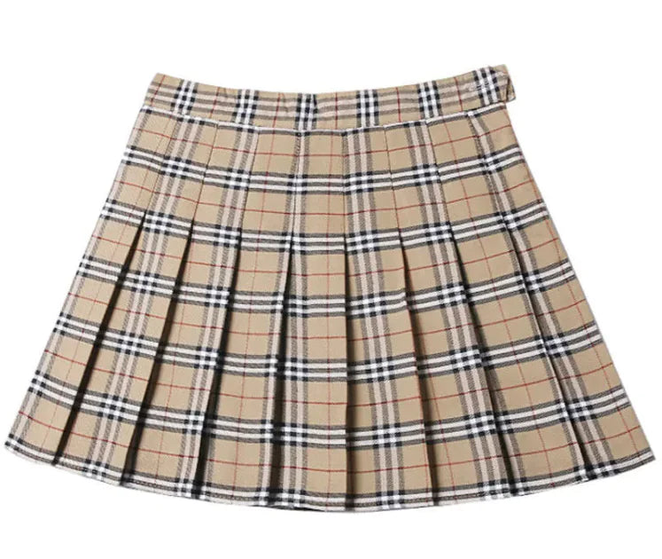 Women Classic Plaid Skirt Jk Uniform Skirt