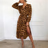 ladies leopard maxi dress