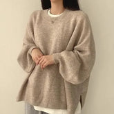 Women Crew Neck Pullover Sweater