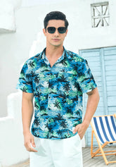Men Short Sleeve Button Down Casual Summer Shirts