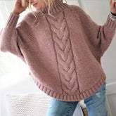 cotton long sleeve women casual solid color sweater