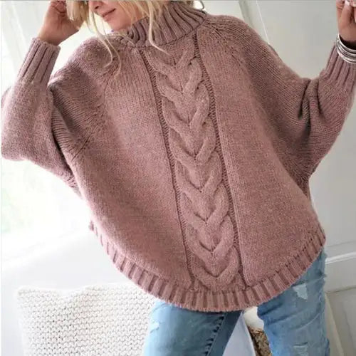 cotton long sleeve women casual solid color sweater