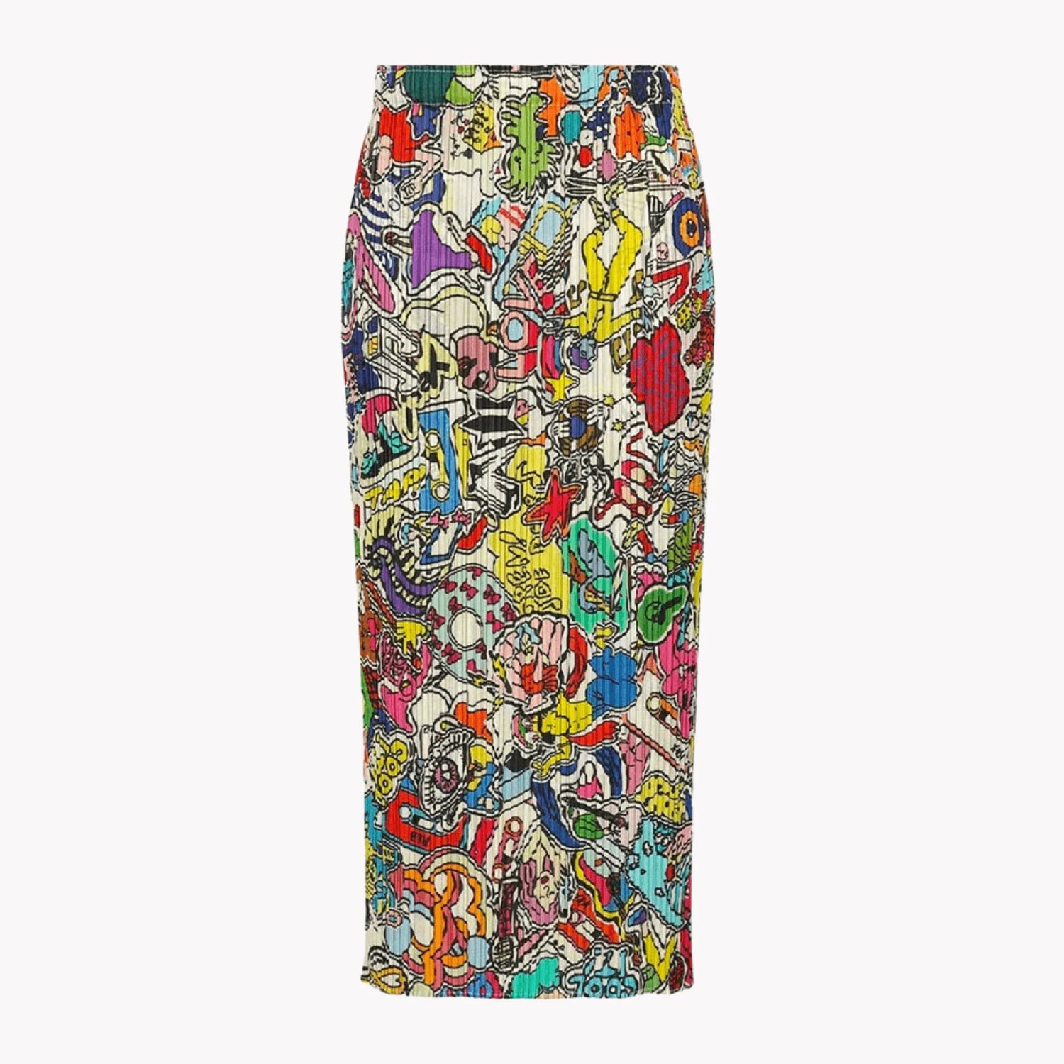 Women Abstract Pleated Skirt