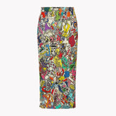 Women Abstract Pleated Skirt