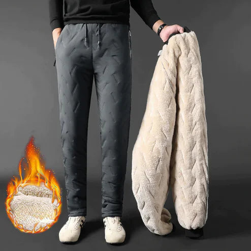 Men Winter Lambswool Sweatpants