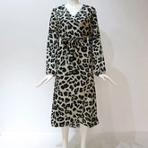 ladies leopard maxi dress