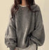 Women Crew Neck Pullover Sweater