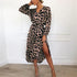 ladies leopard maxi dress