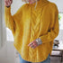 cotton long sleeve women casual solid color sweater