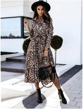 ladies leopard maxi dress