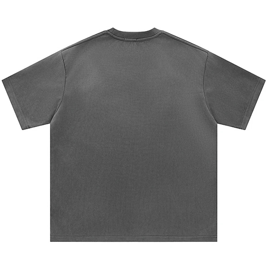 Men Suede Reflective Striped Tshirt