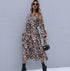 ladies leopard maxi dress