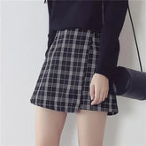 Women Plaid Wrap Skirt