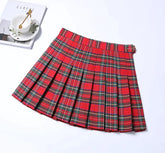 Women Classic Plaid Skirt Jk Uniform Skirt