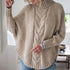 cotton long sleeve women casual solid color sweater