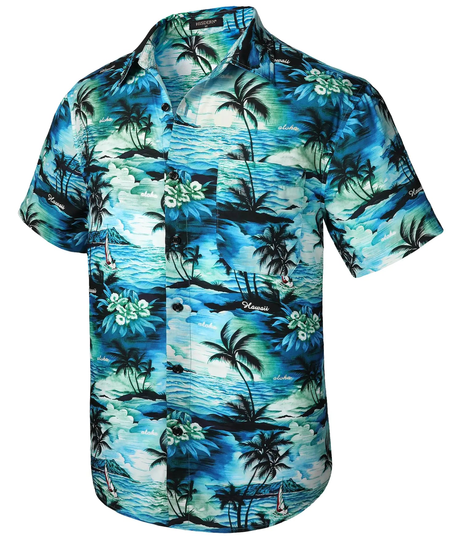 Men Short Sleeve Button Down Casual Summer Shirts