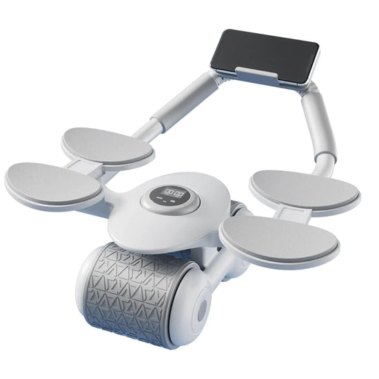 CoreBoost Ab Roller with Automatic Rebound and Elbow Supports