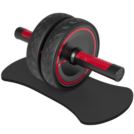 READAEER Dual-Wheel Ab Roller Plus Knee Pad