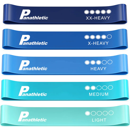 5-Level Resistance Band Kit - Includes Guide and Carry Bag