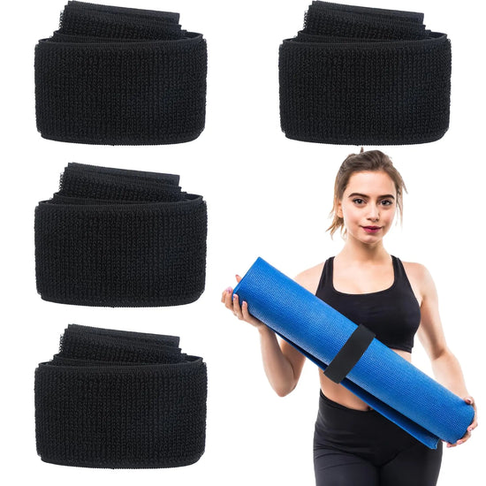 4-Piece Adjustable Nylon Yoga Mat Straps