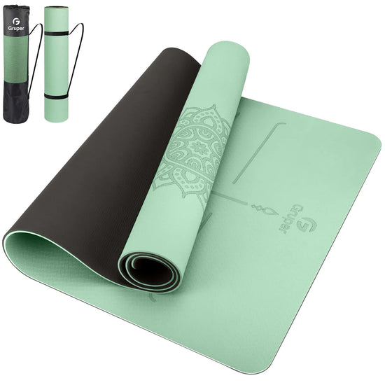 EcoGrip TPE Yoga Mat: Non-Slip with Alignment Marks