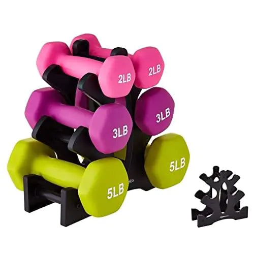 Tri-Tier Dumbbell Holder Stand - Heavy Duty 3-Level Weight Storage Rack