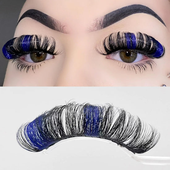 Miss Kiss Blue D Curl Wispy Faux Mink Lashes 18MM