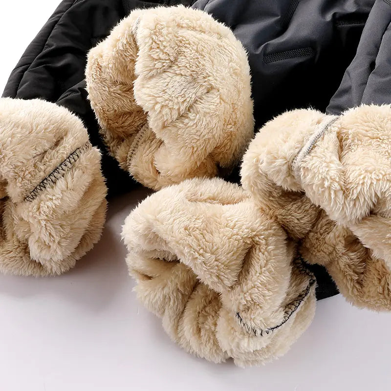Men Winter Lambswool Sweatpants