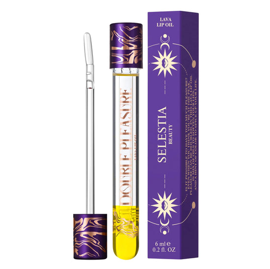 Dual Charm Lip Gloss Oil - Hydrating Plumper with Silicone Applicator