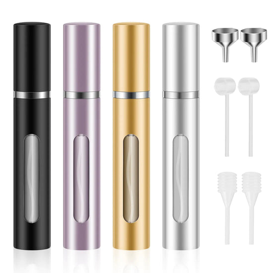 Saiveina 5ml Travel-Size Perfume Atomizer Set (4 Pack)